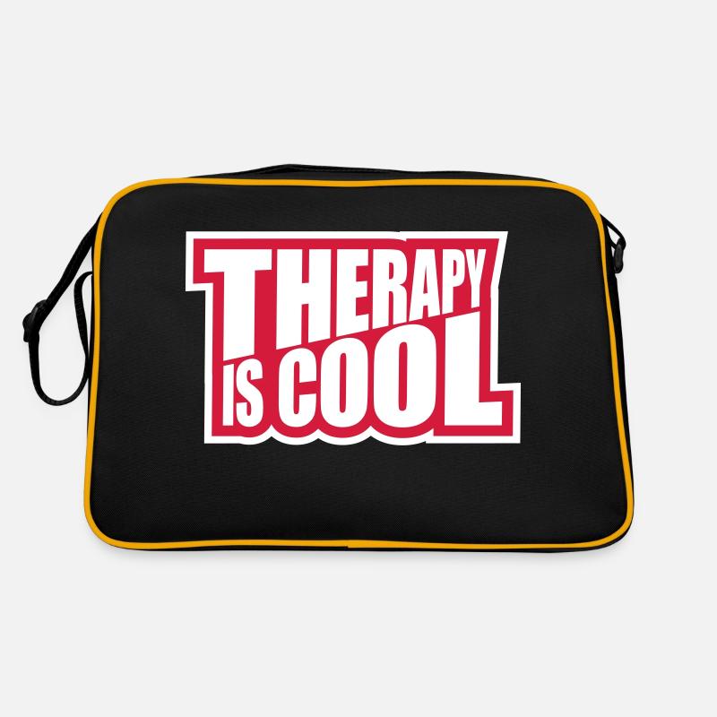 therapy is cool Quote Retro Bag
