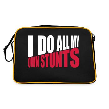 all my own stunts - Retro Bag - black/gold - Back