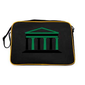 Athens Building - Retro Bag - black/gold - Back