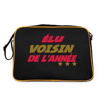 Elu VOISIN de l'année - Sac Retro - noir/or - Dos