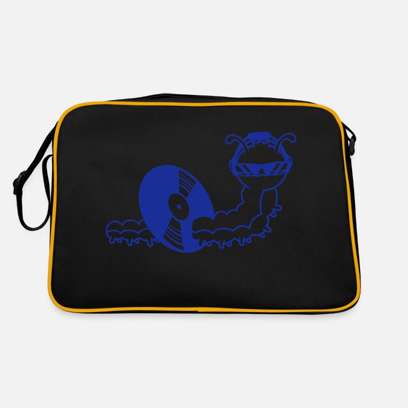Cool DJ Caterpillar Eats Vinyl Music Record Party Retro Bag