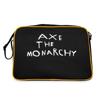 Axe the monarchy - Retro Bag - black/gold - Back