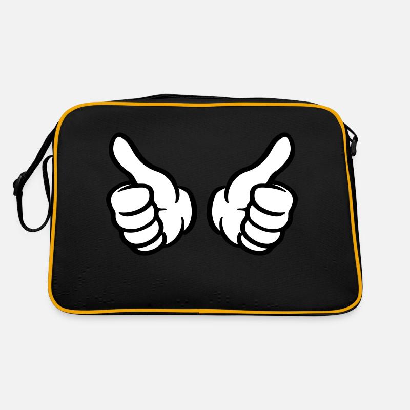 Daumen Hoch Hand Like Retro Tasche