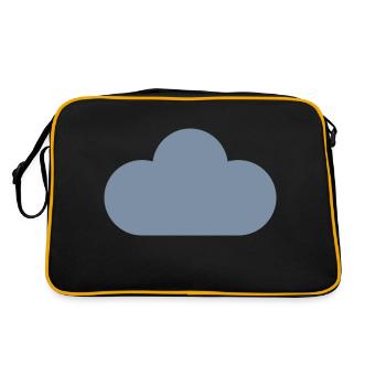 symboles de la météo - nuage - Sac Retro - noir/or - Dos