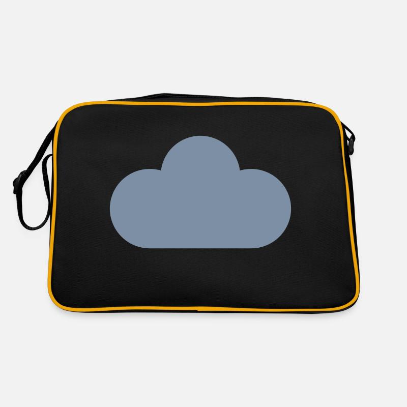 Wettersymbole - Wolke Retro Tasche