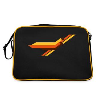 stripe - Retro Tasche - Schwarz/Gold - Hinten