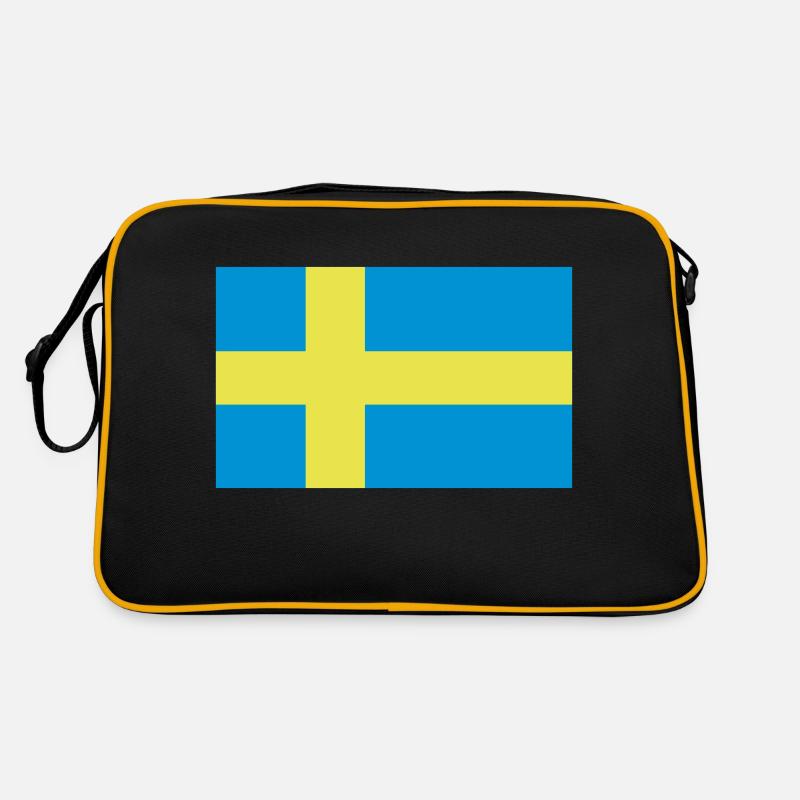 Schweden - Retro Tasche - Schwarz/Gold