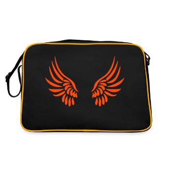 ailes d'ange - Sac Retro - noir/or - Dos