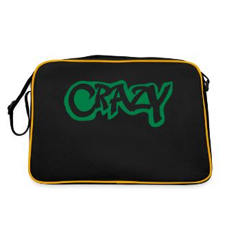 crazy - Retro Tasche - Schwarz/Gold - Hinten