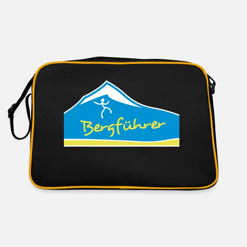 bergführer - Retro Tasche - Schwarz/Gold