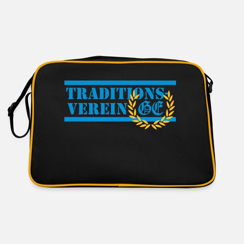 Traditionsverein - Retro Tasche - Schwarz/Gold