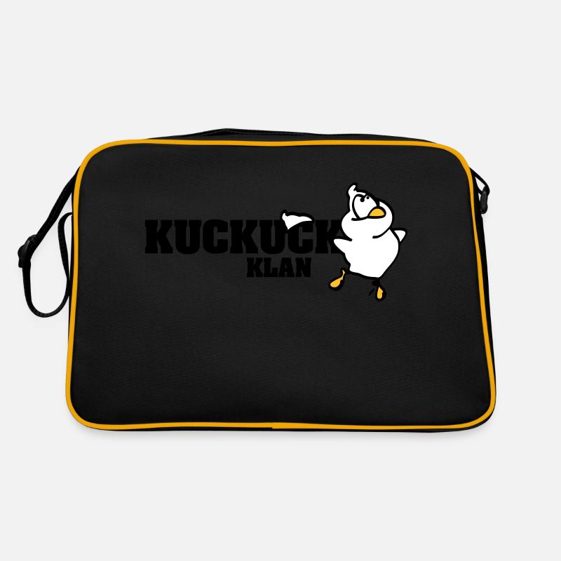 Kuckuck Klan - Retro Tasche - Schwarz/Gold