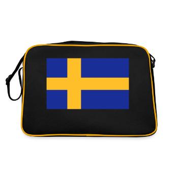 sweden flag - Sac Retro - noir/or - Dos