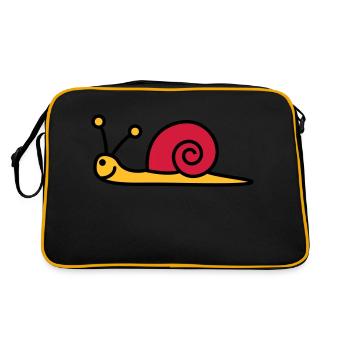 schnecke_3c - Retro Bag - black/gold - Back