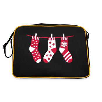 Christmas socks - Retro Bag - black/gold - Back