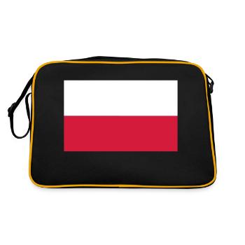 Poland flag - Retro Bag - black/gold - Back