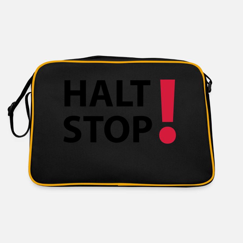 Halt Stop! Retro Tasche