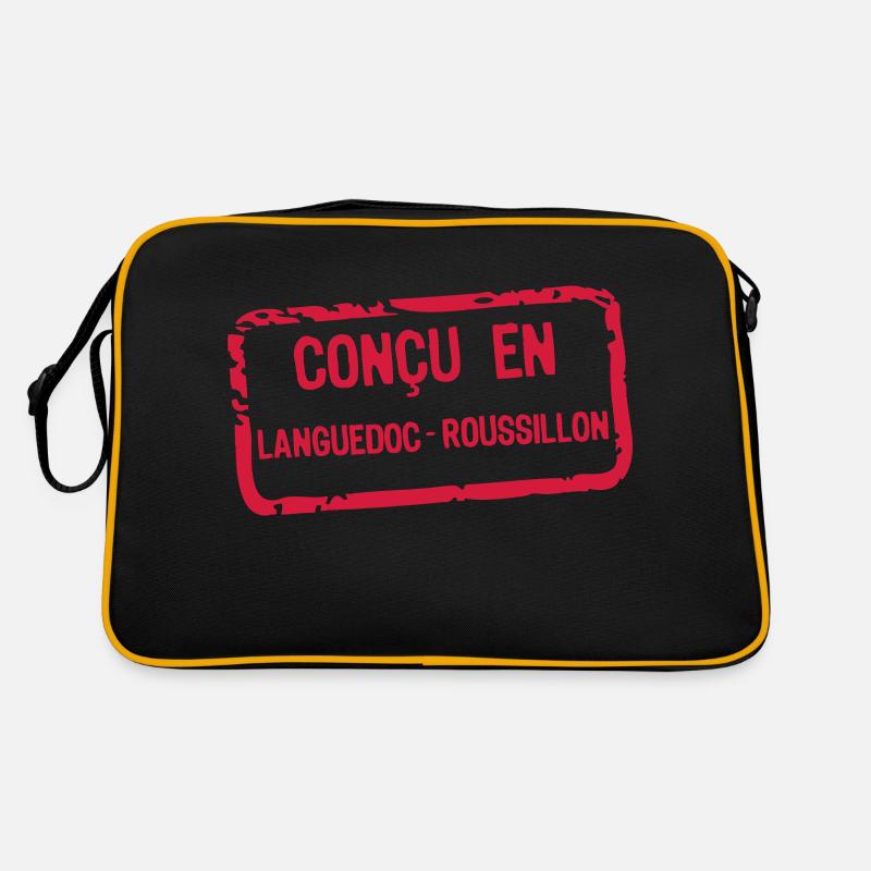 designed label Languedoc Roussillon Retro Bag