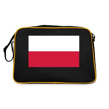 polska flag - Sac Retro - noir/or - Dos