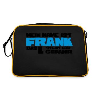 frank - Retro Bag - black/gold - Back