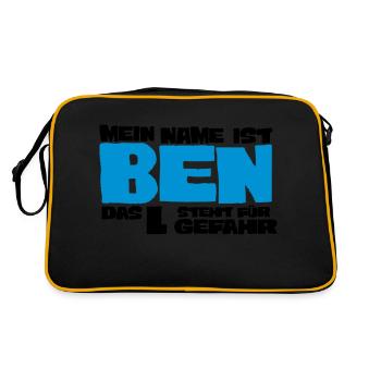 ben - Retro Bag - black/gold - Back