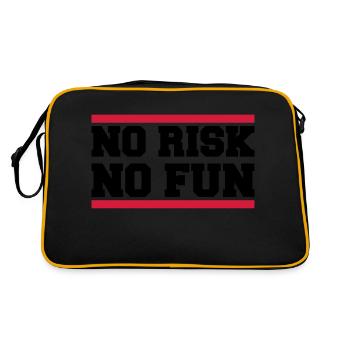 no_risk_no_fun_ay2 - Retro Tasche - Schwarz/Gold - Hinten