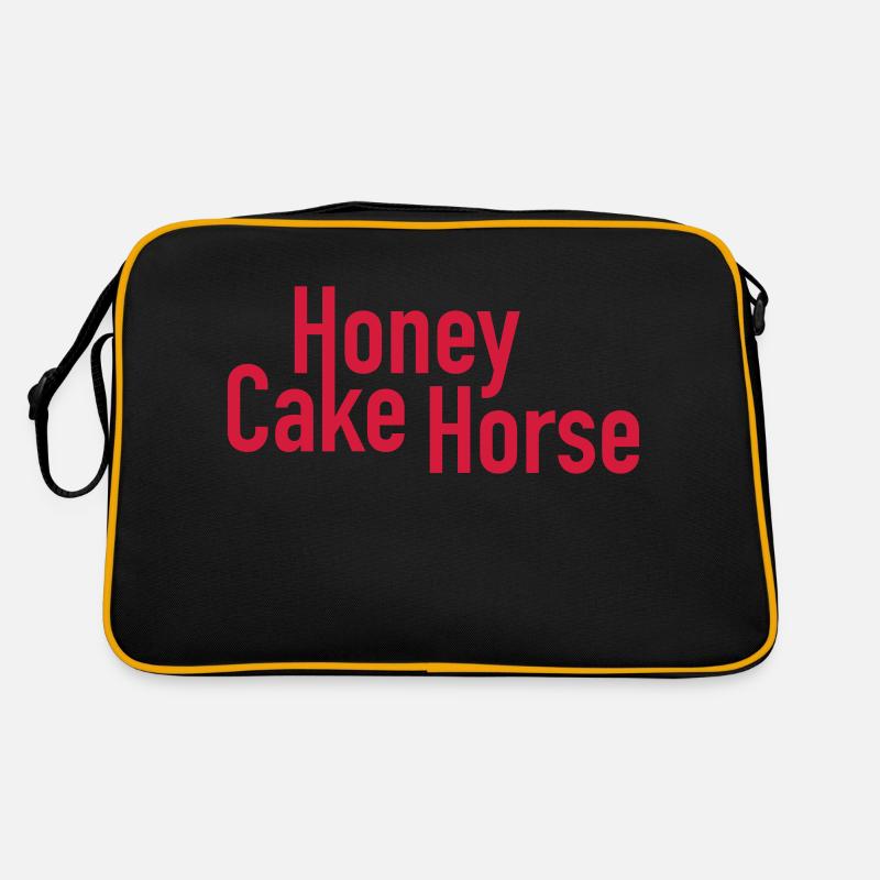 Honigkuchenpferd - Retro Tasche - Schwarz/Gold