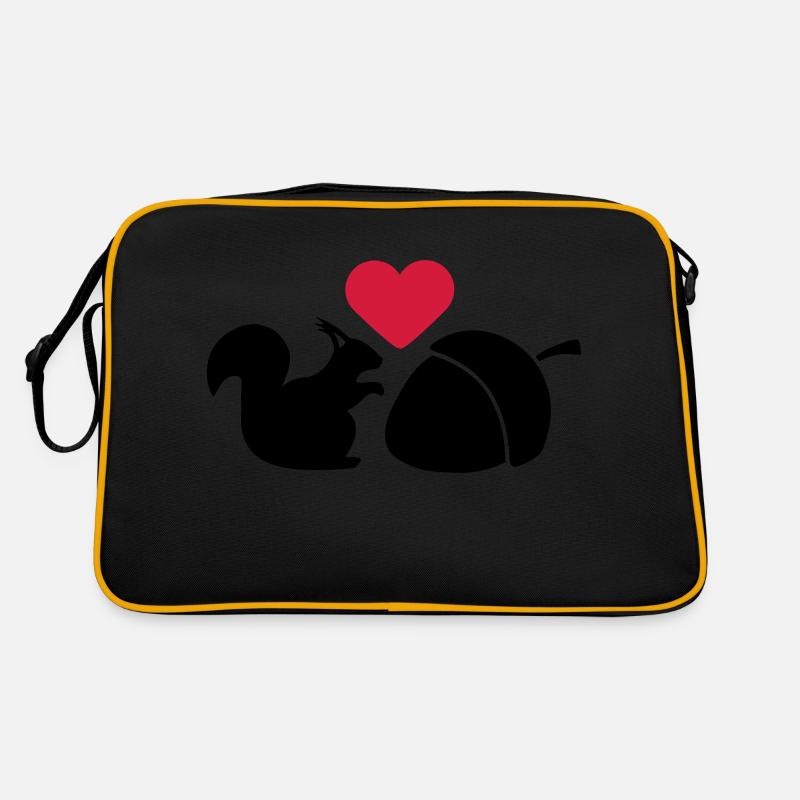 Squirrel Nut Love Retro Tasche