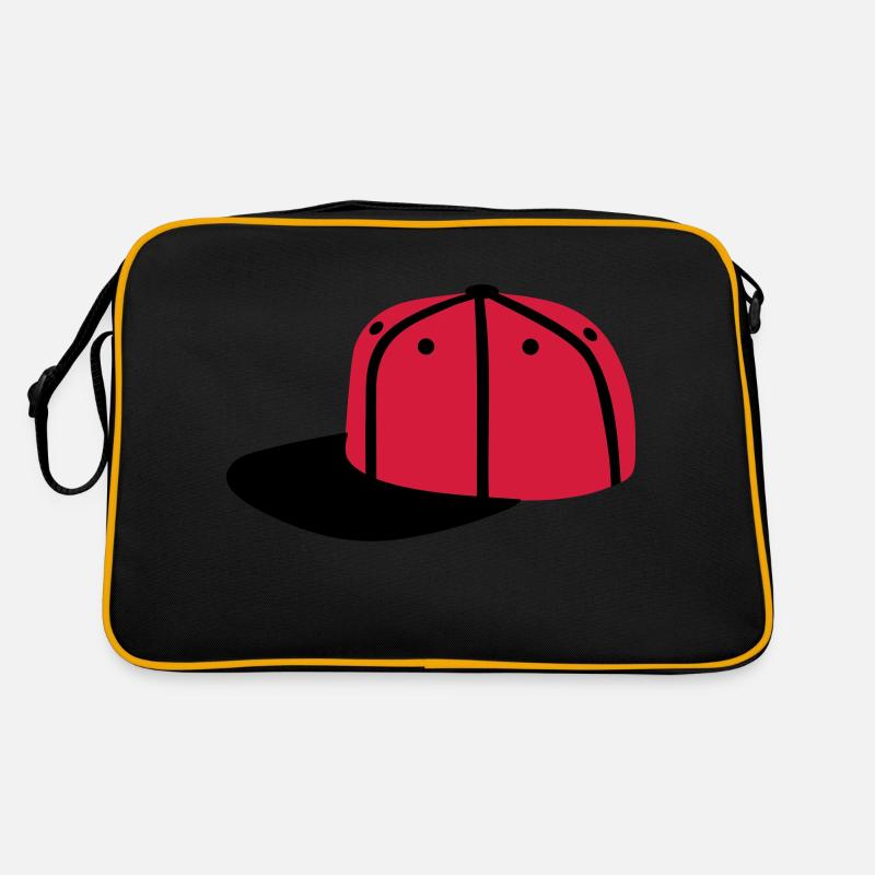 Basecap - Retro Tasche - Schwarz/Gold