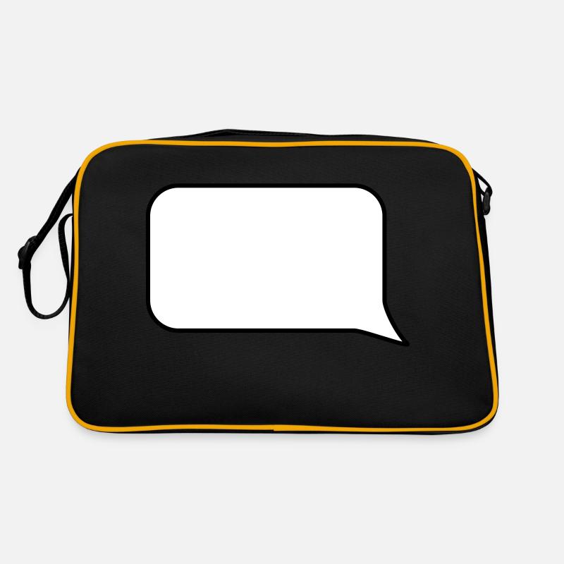 Sprechblase // Comic // Spruch machen // Aussage Retro Tasche