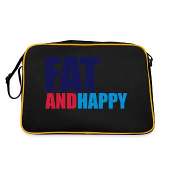 Fat & Happy - Sac Retro - noir/or - Dos
