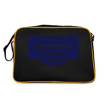 Formateur / Formatrice / Formation / Education - Sac Retro - noir/or - Dos