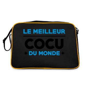 Cocu / Cocue / Adultère / Fidèle / Mariage / Sexe - Sac Retro - noir/or - Dos