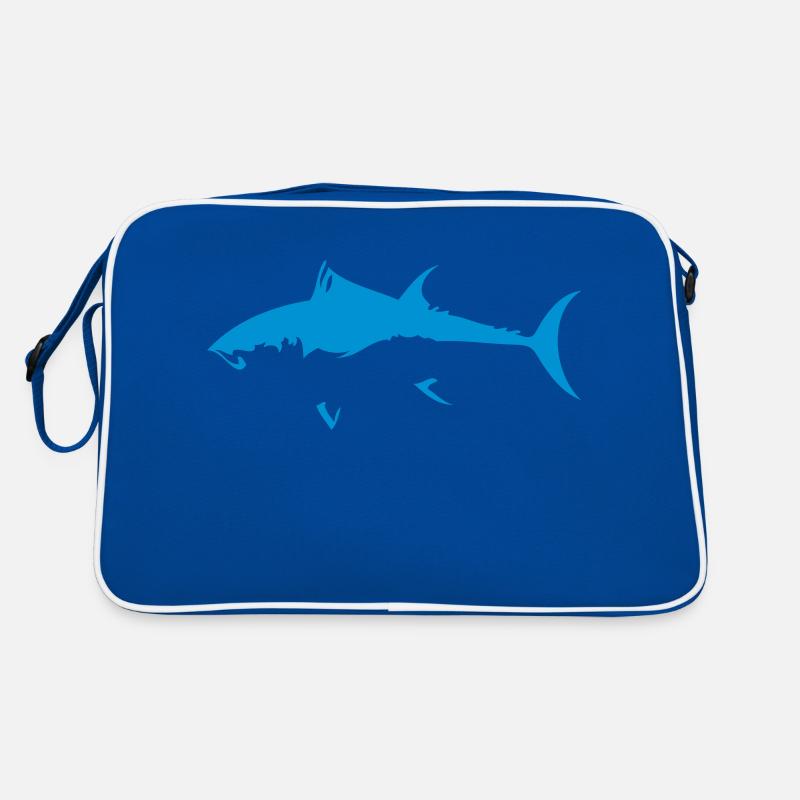 Roter Thunfisch Retro Tasche