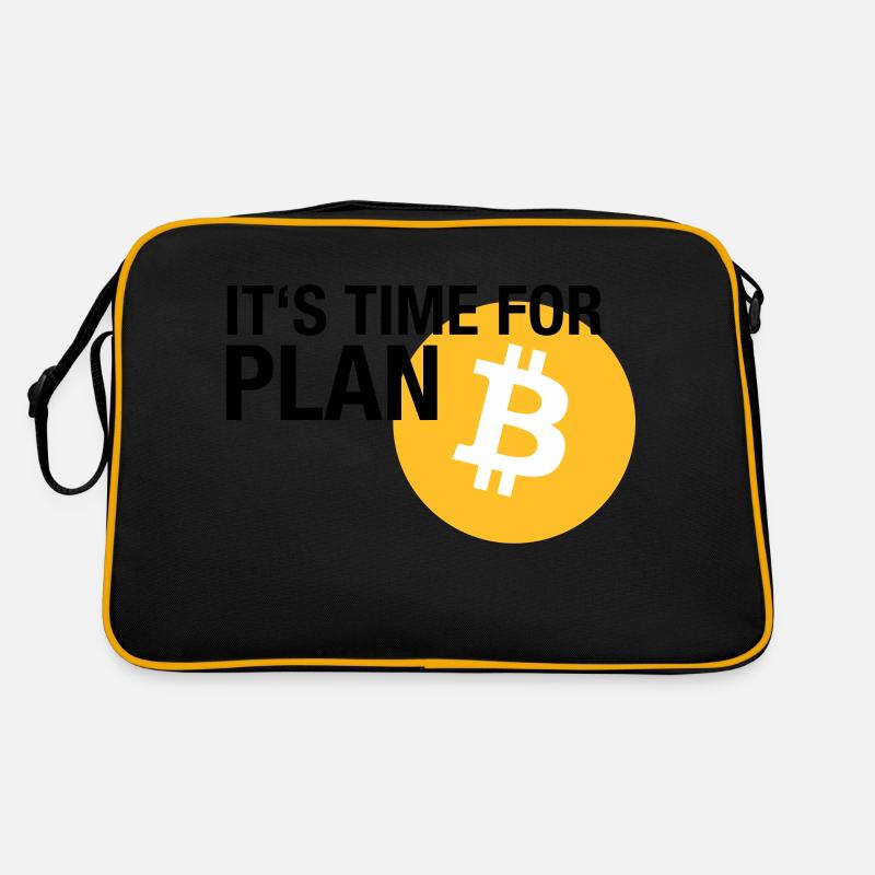 IT'S TIME FOR PLAN B (BITCOIN) Retro Tasche