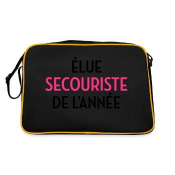 Secourisme / Secouriste / Secours / Secourir - Sac Retro - noir/or - Dos