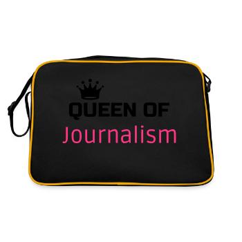 Journalist Journalism Journalismus Journaliste - Retro Bag - black/gold - Back