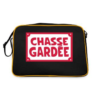 panneau chasse gardee rue humour 2002 - Sac Retro - noir/or - Dos