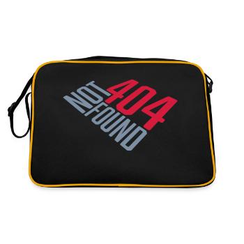 404 not found Error - Retro Bag - black/gold - Back