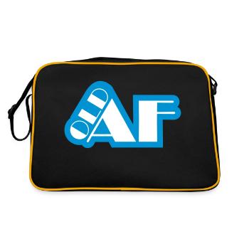 ancien logo de texte AF - Sac Retro - noir/or - Dos