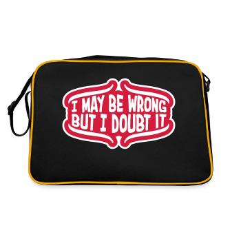 I may be wrong - Retro Bag - black/gold - Back