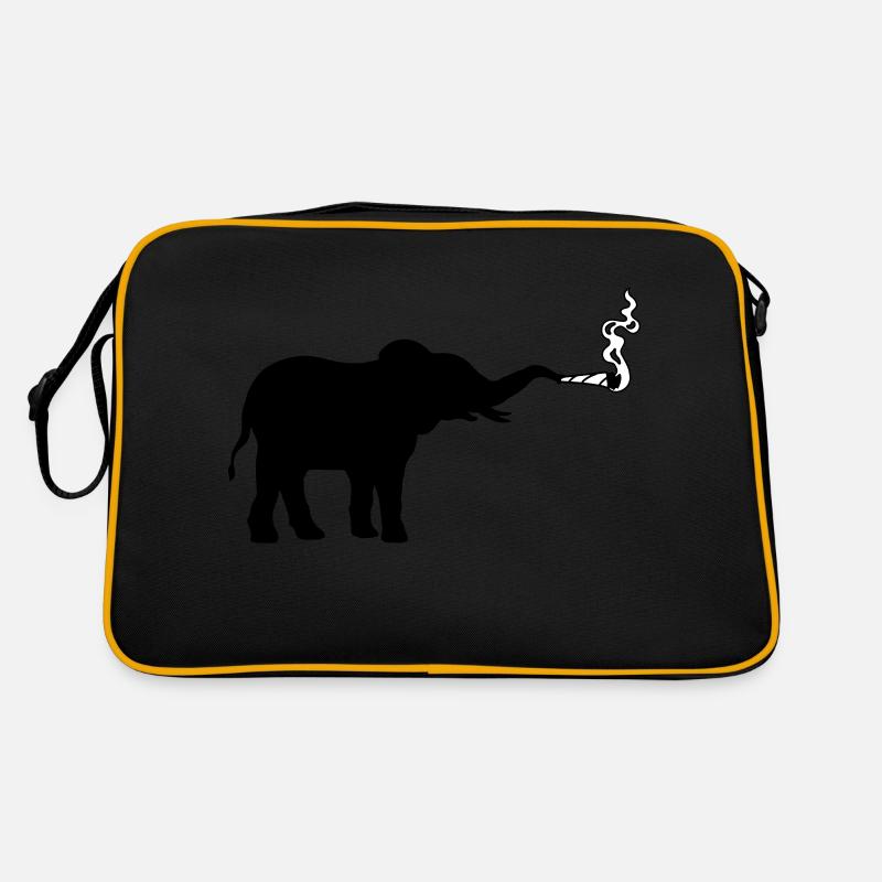 Fumer l’herbe à joint d’éléphant Sac Retro