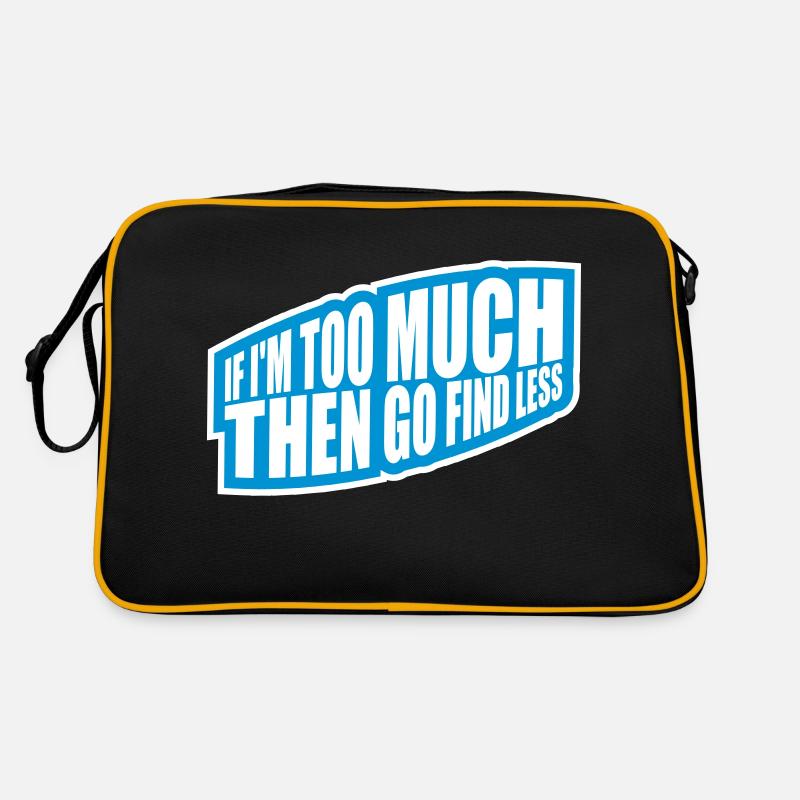 if im too much Retro Tasche