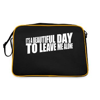leave me alone day - Retro Bag - black/gold - Back