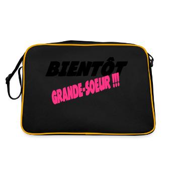Bientot grande SOEUR - Sac Retro - noir/or - Dos