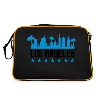 Los Angeles - Sac Retro - noir/or - Dos
