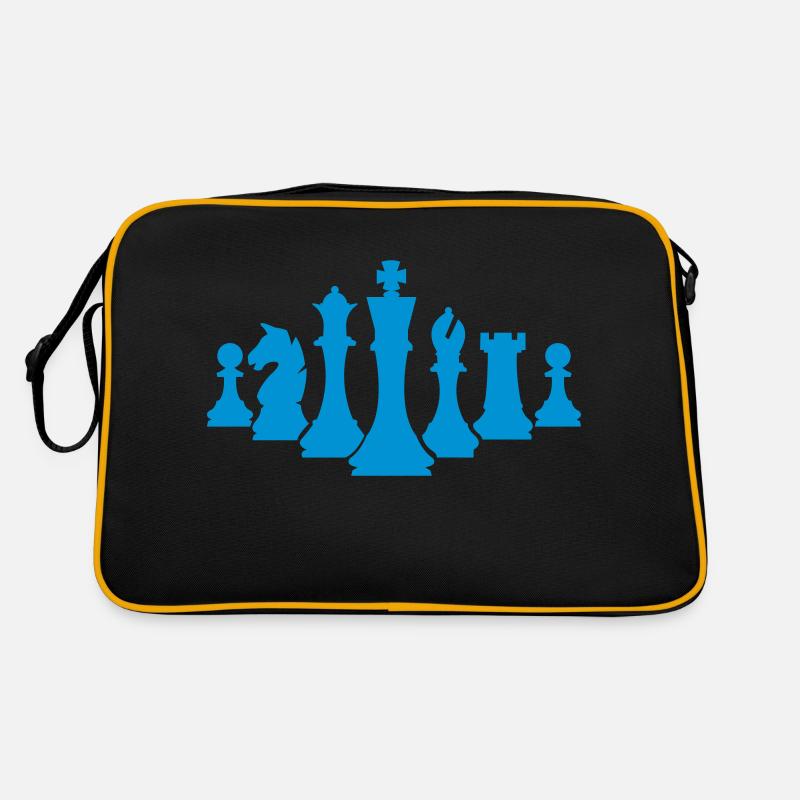 schachfiguren schach Retro Tasche