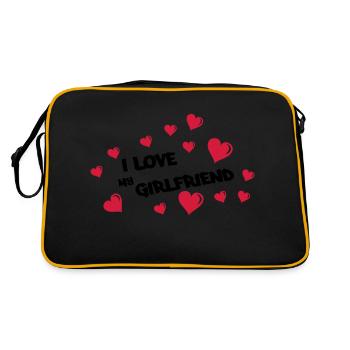 J'aime ma petite amie - Sac Retro - noir/or - Dos