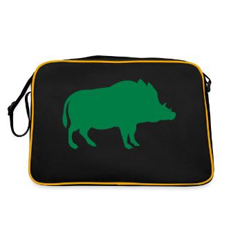 sanglier - Sac Retro - noir/or - Dos