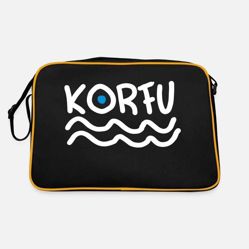 Korfu Urlaub Retro Tasche